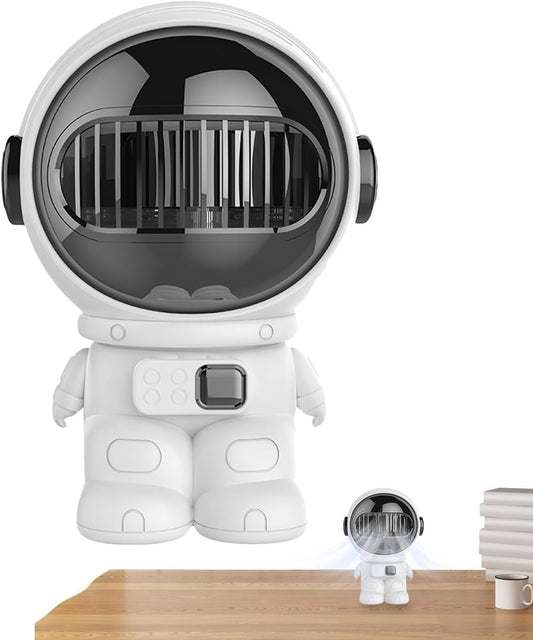 Bladeless Fan for Bedroom,Astronaut Shape Quiet Mini Personal Fan | Personal Cooling Desktop Handheld Electric Tool Bladeless Portable Mini for Dormitory Home Kitchen Student Bedroom