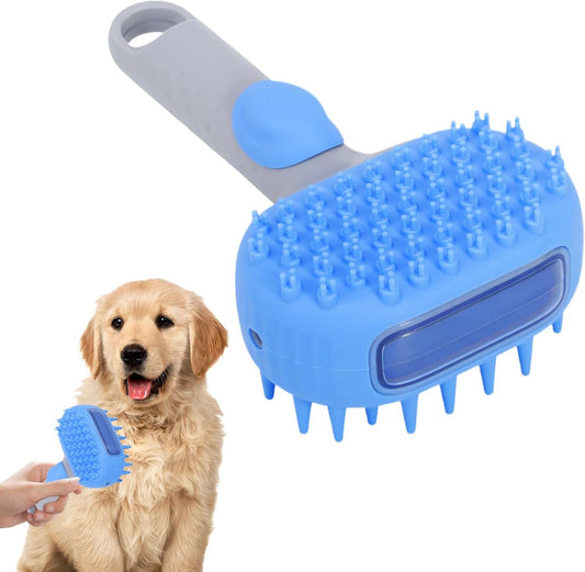 Steaming Cat Brush - Cleaning Slicker Steamy Cat Brush | Pet Steam Brush | Knot-Proof Deep-Cleaning Gentle Grooming Tool for Dog, Shedding, Season, Bathing, Kitten