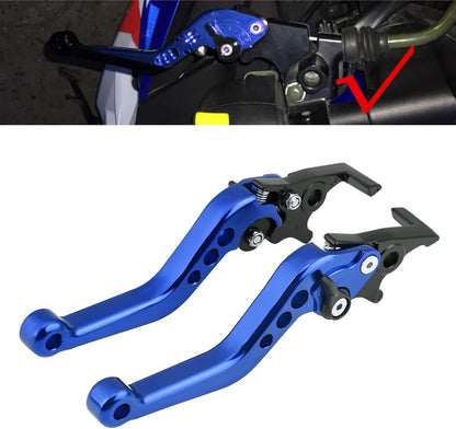 Premium CNC in Alluminio in Lega di Motocicletta per Motociclette di Modifica della Leva del Freno a Disco con Prestazioni Stabili Gy6 Xmax 400 per lo Spostamento Sotto (rosso) (BLUE)