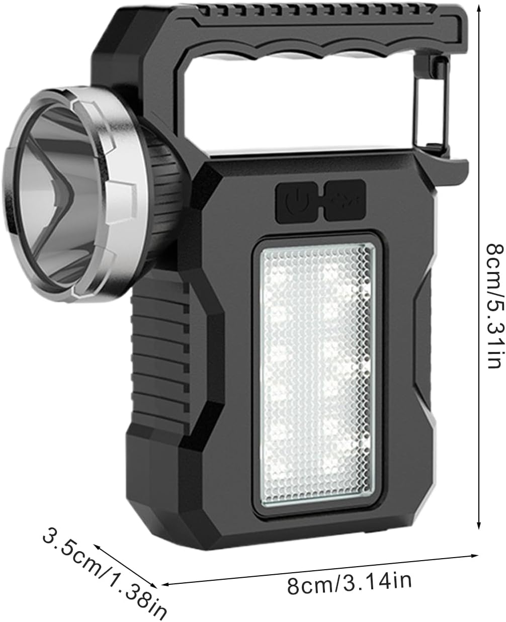 Iouyjiu Solar Outdoor Lamp, Waterproof Torch Light, Powerful Led Flashlight, Multipurpose Camping Gear for Hiking, Travel, Exploring, Adventure Sports and Entertainment-Camping