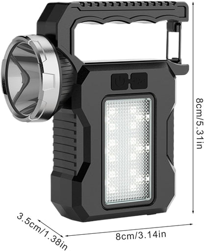 Iouyjiu Solar Outdoor Lamp, Waterproof Torch Light, Powerful Led Flashlight, Multipurpose Camping Gear for Hiking, Travel, Exploring, Adventure Sports and Entertainment-Camping