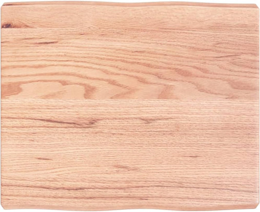 Homgoday 60 x 50 x 6 cm Light Brown Solid Oak Tabletop, Live Edge Design, Replacement Coffee Table, Dining Table, Desk Top, Durevole & Elegant Wood Surface