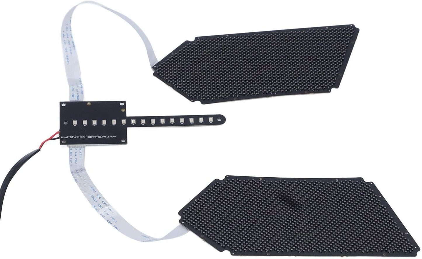 LED Backpack Eye Display Bluetooth Programmable LED Eyes Screen 60x96 Resolution DC12V Power Supply for Backpacks Shirts Vests Cars Motorcycles