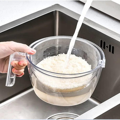 AEROKO Rice Dispenser, 5KG Dry Food Grain & Cereal Storage Container with Measuring Cup, Large Capacity Rice Dispenser for Organising Home, Kitchen & Pantry, White