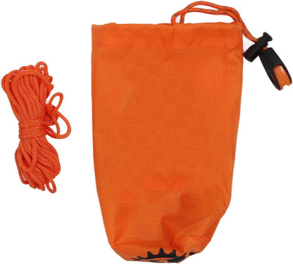 Survival Tent, Emergency Shelter Camping Tent with High Performance PE Aluminum Film for Outdoor Emergency (Orange Tent) (Orange Tent with Storage Bag)