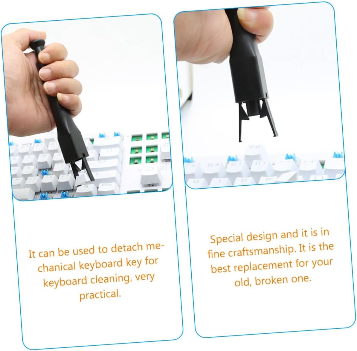 SWOOMEY Keycap Puller Tool for Mechanical Keyboards Ergonomic Keycap Remover for Easy and Replacement Essential Accessory for Cleaning and Maintenance Tech Enthusiasts