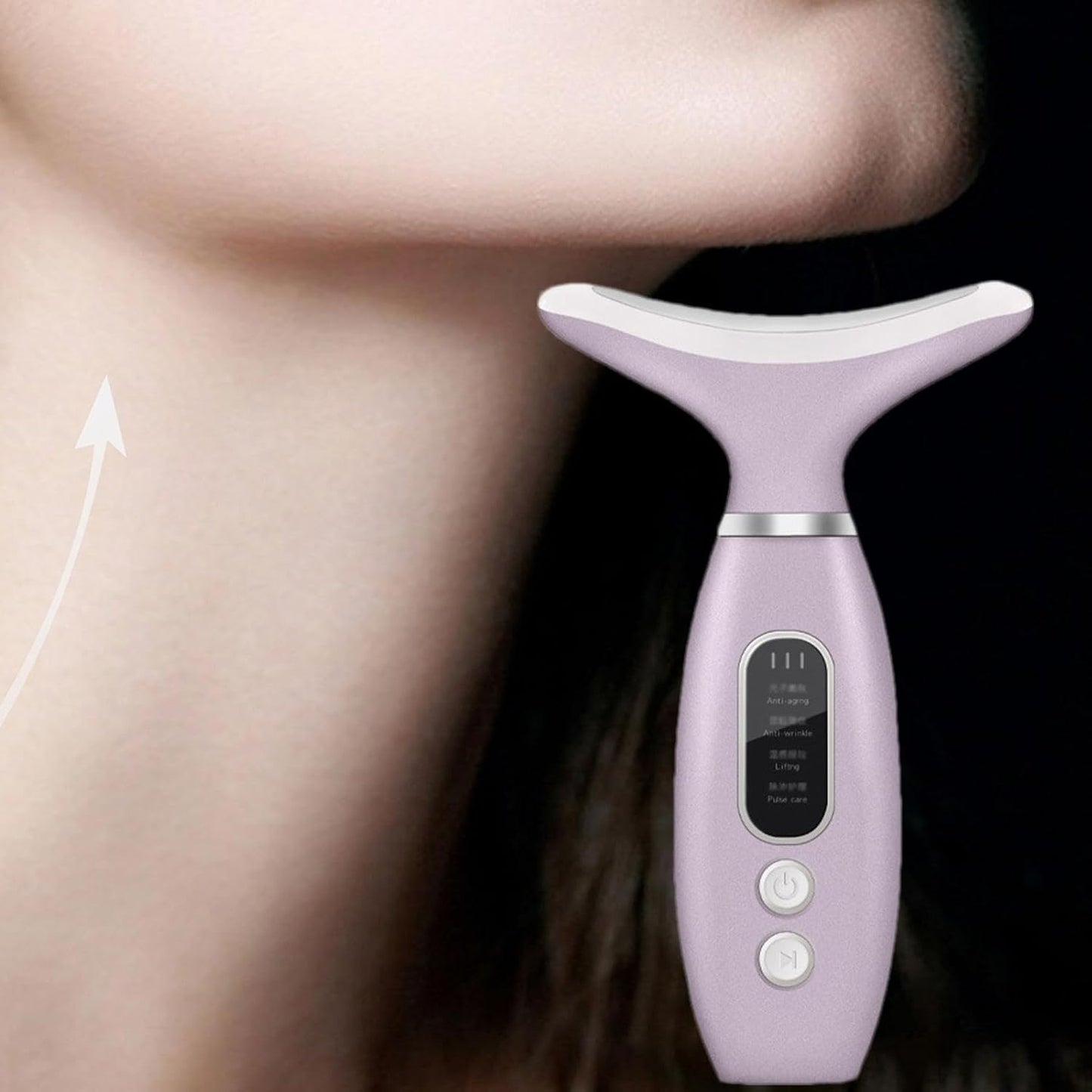 Neck Face Massager, Portable Facial Massager for Skin Care, Face Lift Device, Skin Beauty Device for Face and Neck, Portable Electric Face Massager