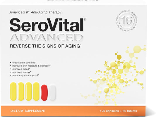 Serovital Advanced for Women - Anti-Aging Supplement for Women - Skin Benefits, Energy, and Sleep - 30 Day Supply