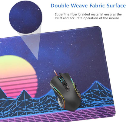 Imegny Mouse Pad/Cute Wrist Rest Mouse Mat/Ergonomic Mousepad Desk Protector for Gamers and Typists Zisesun011 Type1 35.4 * 15.7Inch