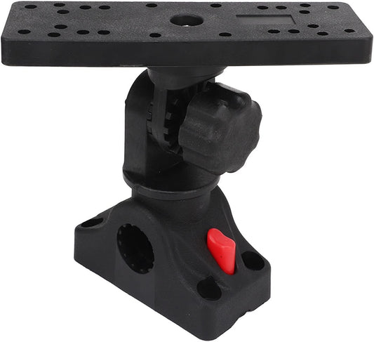 Fish Finder Mount Base, Fish Finder Mount 360 Degree Rotating Removable Universal Boat Fish Finder Electronics Mount