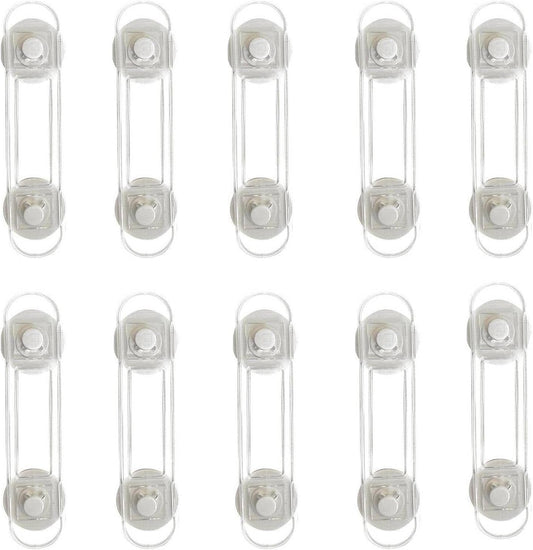 Child Safety Cabinet Locks - (10 Pack 11cm) Baby Proofing Latches to Drawer Door Fridge Oven Toilet Seat Kitchen Cupboard Appliance Trash Can with 3M Adhesive - Adjustable Strap No Drill No Tool