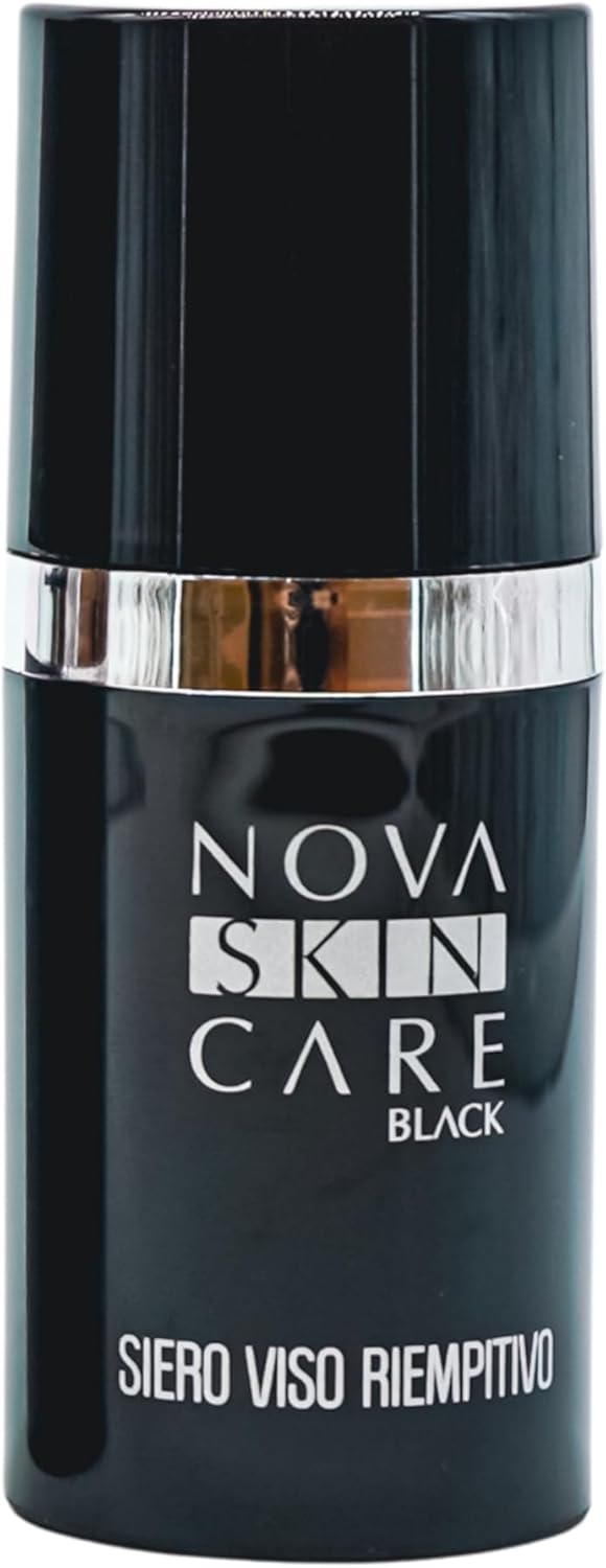 NOVASKIN CARE – Face Filler Serum – 30 ml | Black Line - with Snail Slime, Fights Signs of Aging with Filler Effect, Smoother, Brighter and Replenished Skin - for Mature Skin
