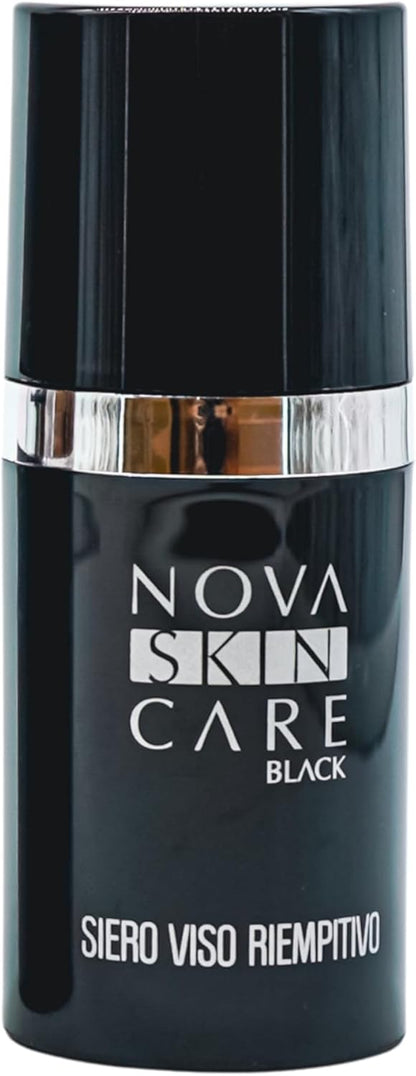 NOVASKIN CARE – Face Filler Serum – 30 ml | Black Line - with Snail Slime, Fights Signs of Aging with Filler Effect, Smoother, Brighter and Replenished Skin - for Mature Skin