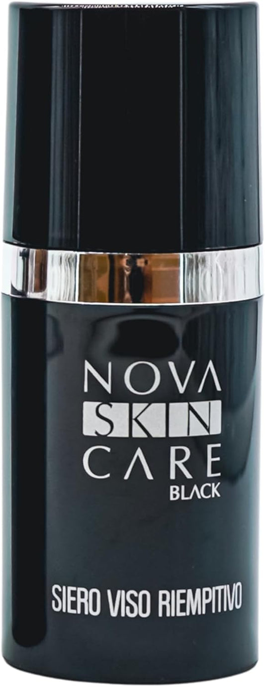 NOVASKIN CARE – Face Filler Serum – 30 ml | Black Line - with Snail Slime, Fights Signs of Aging with Filler Effect, Smoother, Brighter and Replenished Skin - for Mature Skin