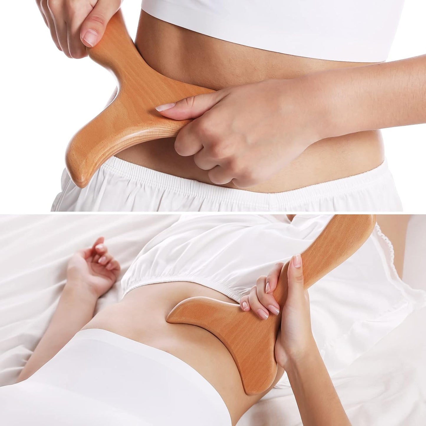 CGTOLOS Wooden Lymphatic Drainage Tool Massage Paddle Professional Gua Sha Soft Tissue Body Sculpting Anti-Cellulite Muscle Release for Women for Men