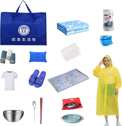 Survival Tool Kit - Emergencies Survival Supplies - Outdoor Survival Gear Tool for Trip, Camping, Hiking, Outdoor Preparedness Equipment
