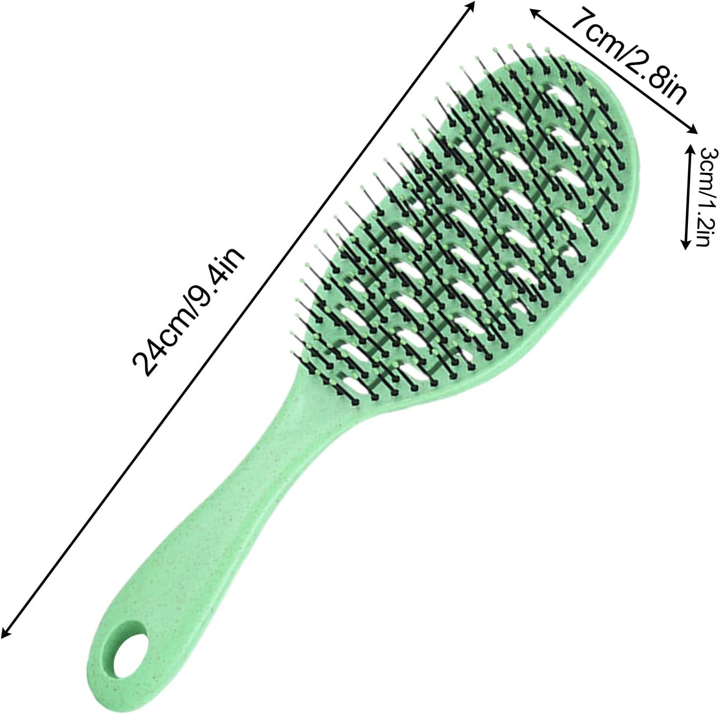 Hair Brush for Men, Paddle Brush Scalp Massager, Cleaning Comb Accessory, 9.4x2.8x1.2 inches Styling Tool, Sturdy Grooming Kit Hotel, College Dorm, Vacation, and Travel Use