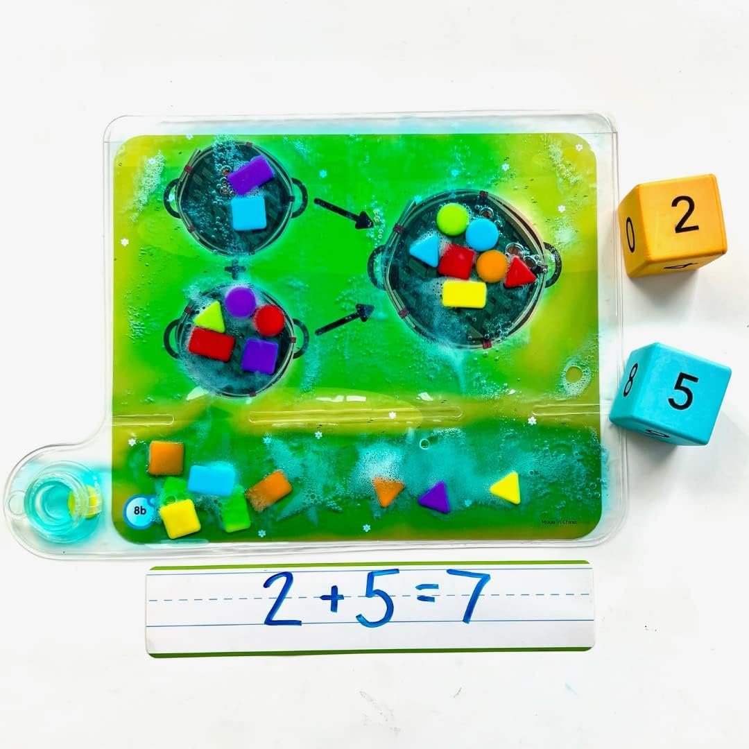 Learning Resources Multicolour Sensory Toy - Shapes & Colours - Improves Hand-Eye Coordination & Fine Motor Skills - Includes 1 Pad, 24 Shapes, 8 Activity Cards & Guide - Ages 3+