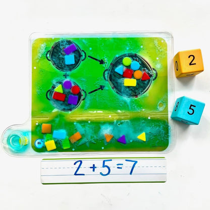 Learning Resources Multicolour Sensory Toy - Shapes & Colours - Improves Hand-Eye Coordination & Fine Motor Skills - Includes 1 Pad, 24 Shapes, 8 Activity Cards & Guide - Ages 3+