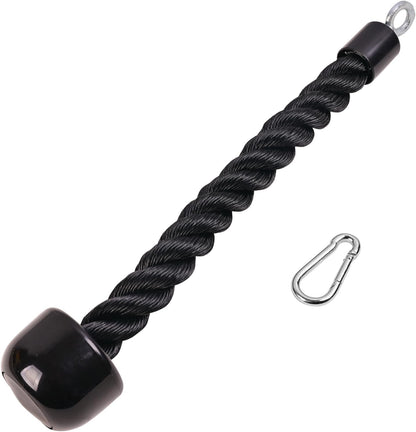 Tricep Rope Pull down,Heavy Duty Triceps Kit Easy to Grip & Non Slip Cable Attachment Ideal for Home Gym Face Pulls Tricep Push Down Rope System