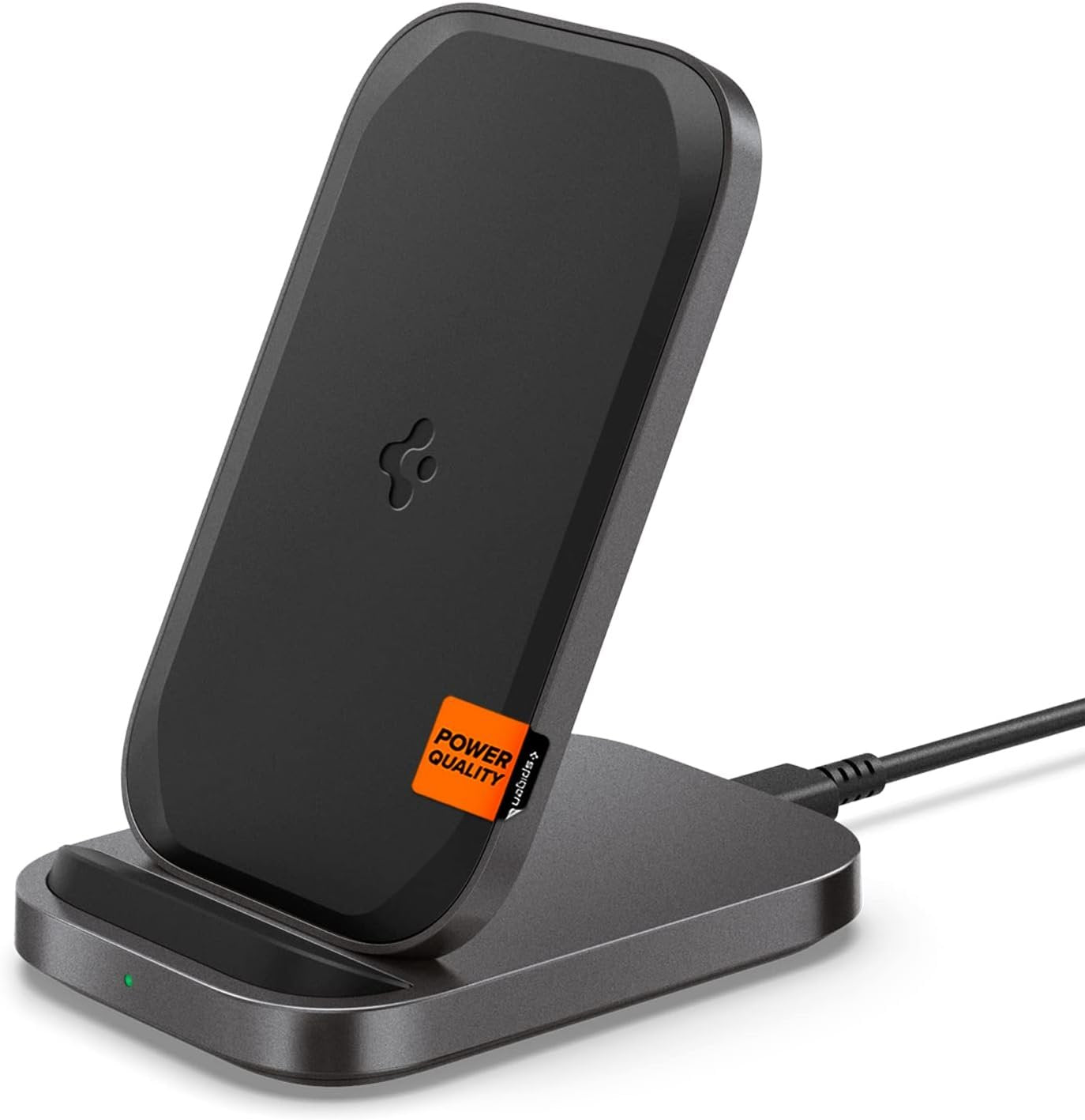 SPIGEN ArcField PF2102 Wireless Charger Qi Charging Stand Dock Pad Designed for Samsung Galaxy S25 S24 S23 S22 Ultra Plus Z Flip Z Fold 6 5 4 3 - Black