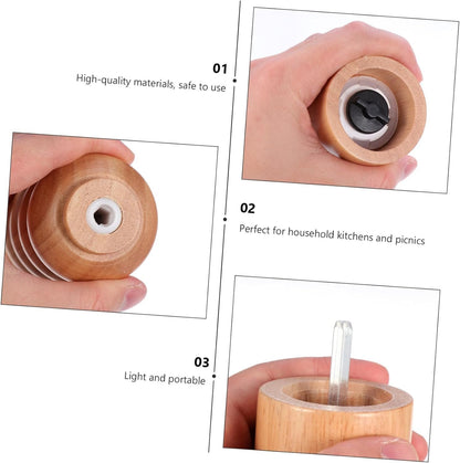 Zerodeko Utensili Manuali Macinapepe Strumento Per Condire Il Bottiglia Di Condimento Utensile Da Cucina Strumento Di Cottura Gadget Da Cucina Filo Abrasore Ricino Frantoio Di Legno