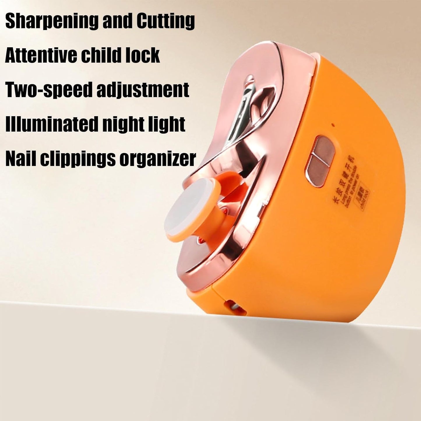 Elettrico Nail Clippers, Ricaricabile Manicure Pedicure Tool, Shiner Polisher, Safety Fingernail Trimmer for Kids, Electric Nail File Smooth Polishing and Grooming