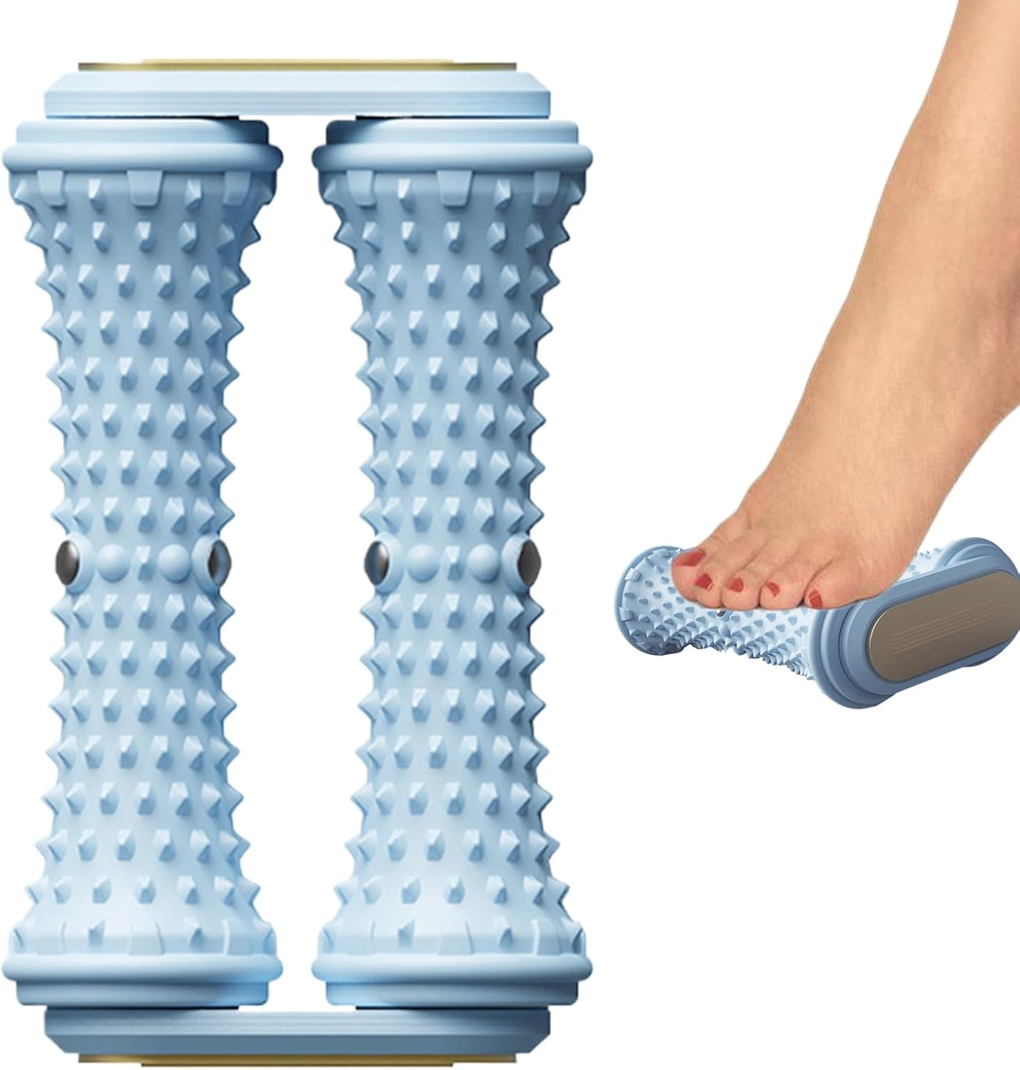Rullo Per Piedi - Massaggiatore Plantare Riflessologia | Rullo Antiscivolo Portatile per Casa Palestra Viaggio Benessere Anziani Relax Post Allenamento