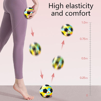 Pallina Massaggi Muscolari | Pallone da Calcio Massaggiante per Muscoli | Attrezzo Sportivo in Silicone, Elastici per Yoga, Palestra e Spostamenti, Adatta per Mani, Piedi e Schiena