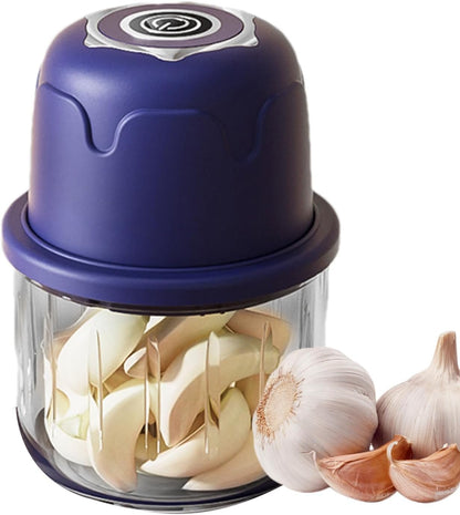 Electric Onion Chopper - Easy To Use Garlic Grinder, Ginger Cutter | 350ML Mini Cordless Food Processor, Portable Vegetable Dicer, Easy Food Prep Tool For Mincing, Chopping, And Making Puree