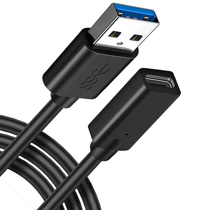 tunghey USB Male to USB C Female Cable, USB 3.0 Type A Male to USB 3.0 Type C Female Connector Converter Adapter for Laptop, PC, Flash Disk, Quest Link, Charger (1.5M)