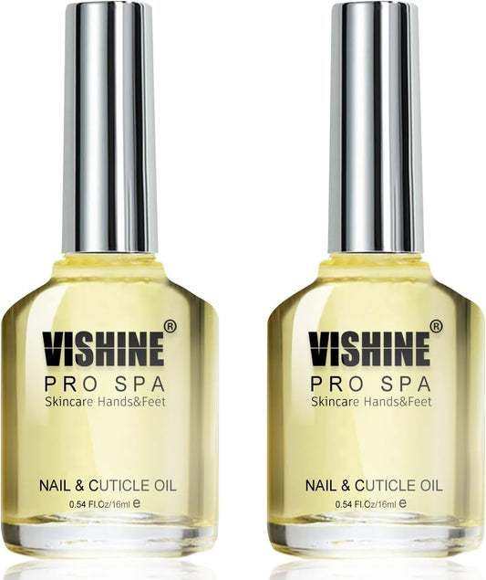 Vishine Cuticle Gel for Nails, 2pcs 15ml Cuticle Care Strengthener Oil, Repair for Damaged Nails, Moisturizing to Promote Nail Growth