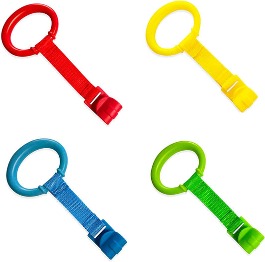 Baby Pull up Ring for Playpen and Crib - Toddler Walking Assistant, Standing Rings for Play Pen
