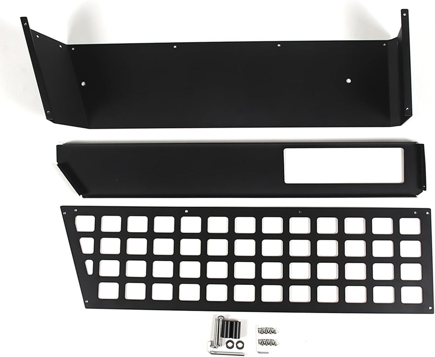 Tumukiw Car Trunk Organizer Compatible with Ineos Grenadier 2020-2024 Aluminum Alloy Black Multifunction Trunk Side Shelf Interior Luggage Storage Rear Trunk Organizer Tray Basket (Left)