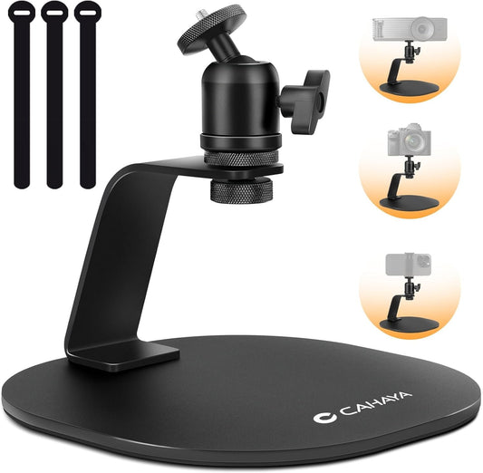 CAHAYA Stable Desktop Projector Stand: Desktop Projector Stand with Ball Head Universal Desktop Stand for Laptop PC Video Projector CY00375-1