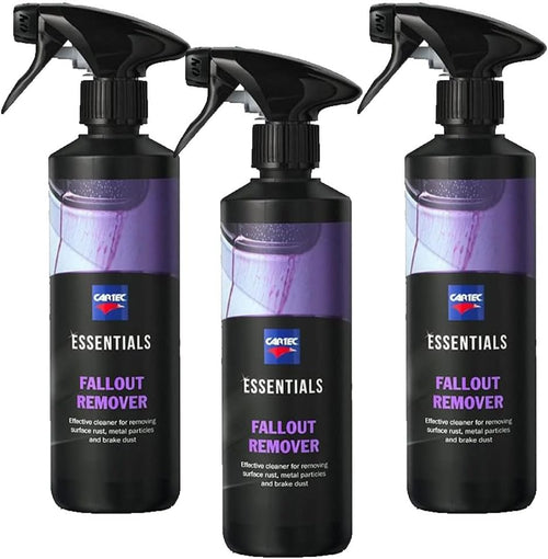 Cartec Decontaminating Product Cleaner Remover for Ferrous Residues Rims and Car Body Essentials Fallout Remover 500 ml. Promotion Kit 3 Pieces