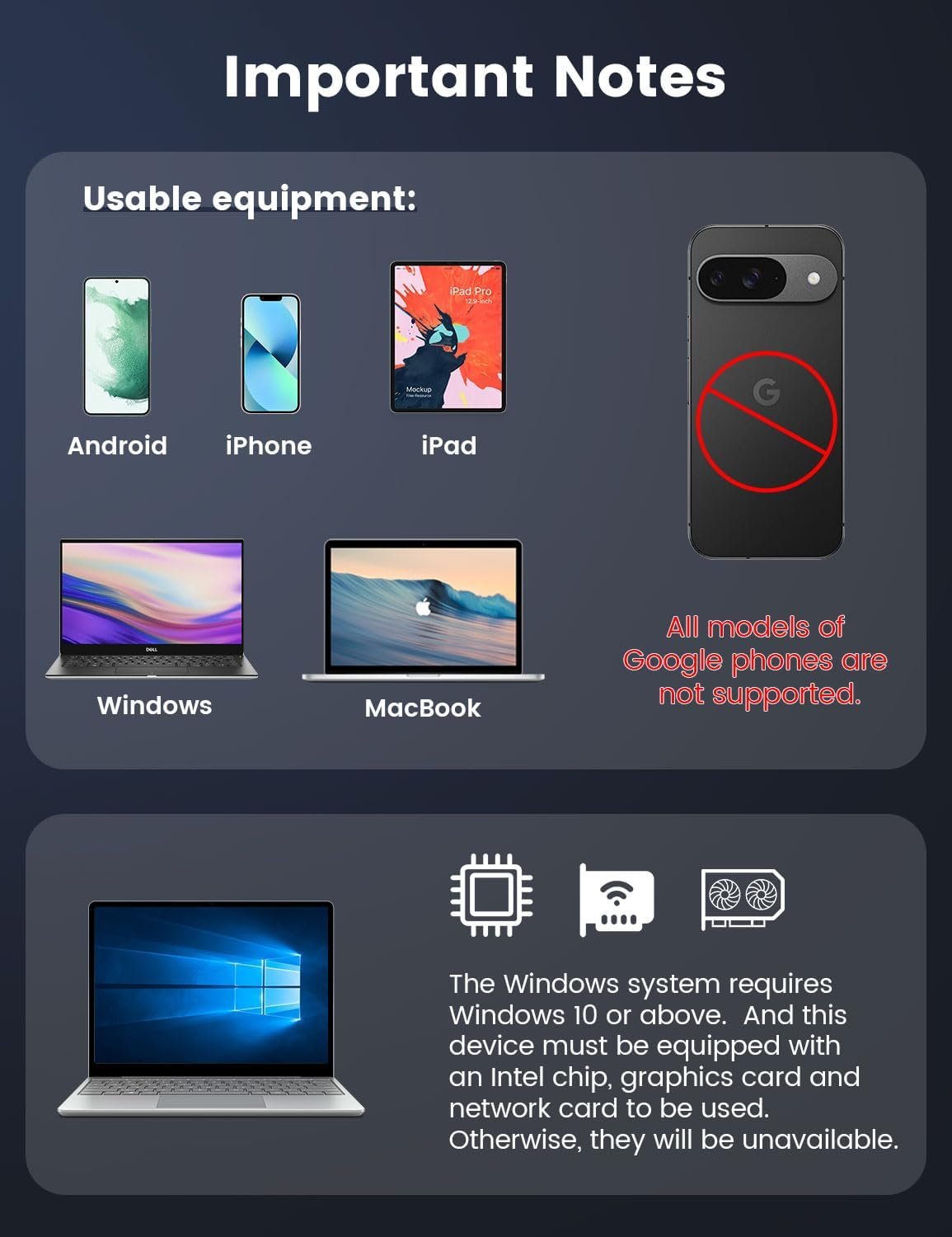 Wireless HDMI Display Dongle Adapter, 1080P HD Streaming for Laptop,PC,Smartphone to HDTV/Projector, Compatible with Android, iOS,Windows,and MacOS