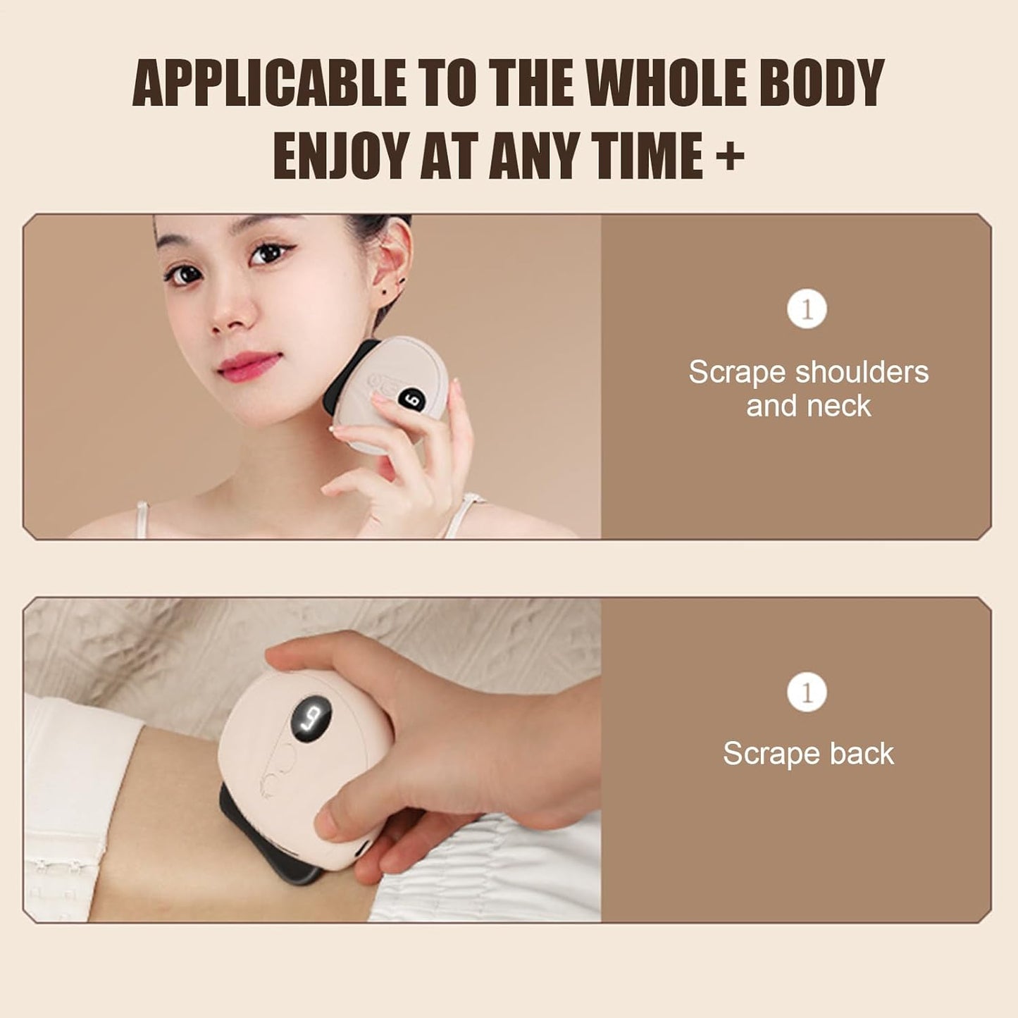 GkgWuxf Face Scraper Tool,Thermal De-Puffing Face Lifting Device Scraper | Electric Beauty Machine Scrubber For Double Chin And Skin Care