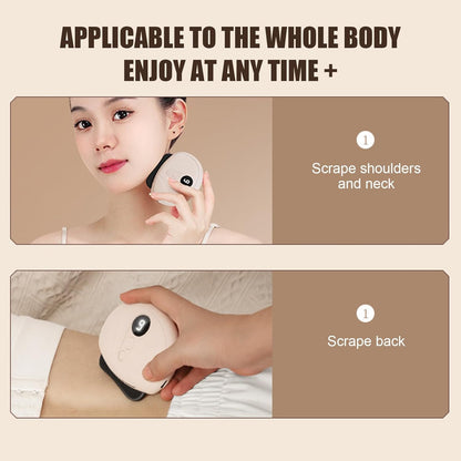 GkgWuxf Face Scraper Tool,Thermal De-Puffing Face Lifting Device Scraper | Electric Beauty Machine Scrubber For Double Chin And Skin Care