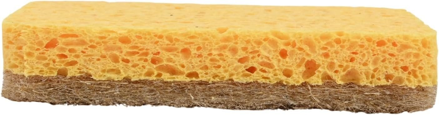 Voiemifore 8 Pack Biodegradable Kitchen Dishwashing Sponges Multi-Purpose Cleaning Scrubber With Heavy Duty Scouring Pad For Dishes Pots Pans(A)