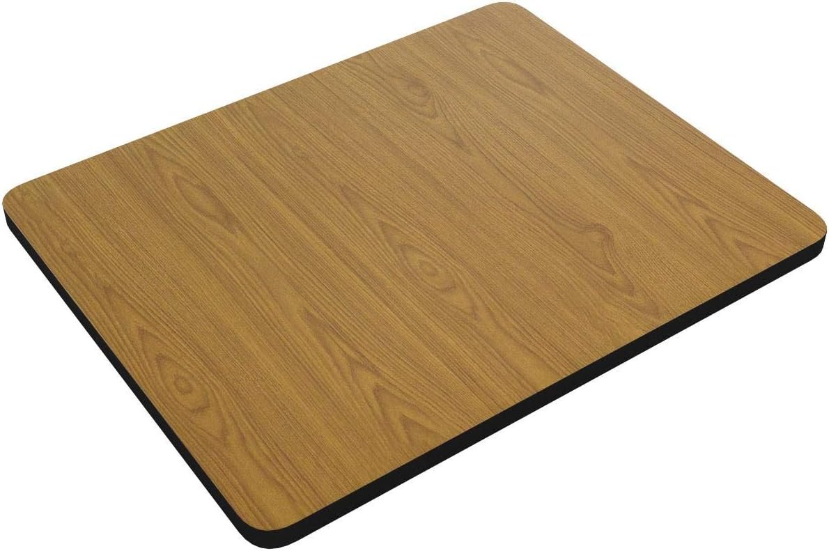 Flash Furniture Rectangular Table Top with Natural or Walnut Reversible Laminate Top, 24" W x 30" D x 1.13" H, XU-WNT-2430-GG