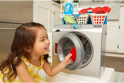 Little Tikes First Washer-Dryer - Interactive & Realistic with Sounds - Pretend Play Appliance for Kids