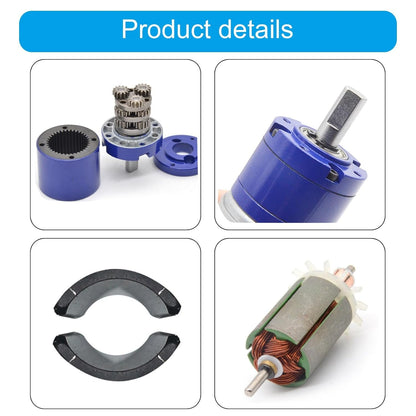 Multifunction 24V 52RPM Planetary Gear Motor Adjustable Gear Motor Metal Gear Boxes Motor Upgrades for Robots & Home Automation