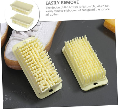 GLEAVI Home Cleaning Essential 2-Piece Soft Bristle Brush Set for Shoes Laundry and More and Easy to Use