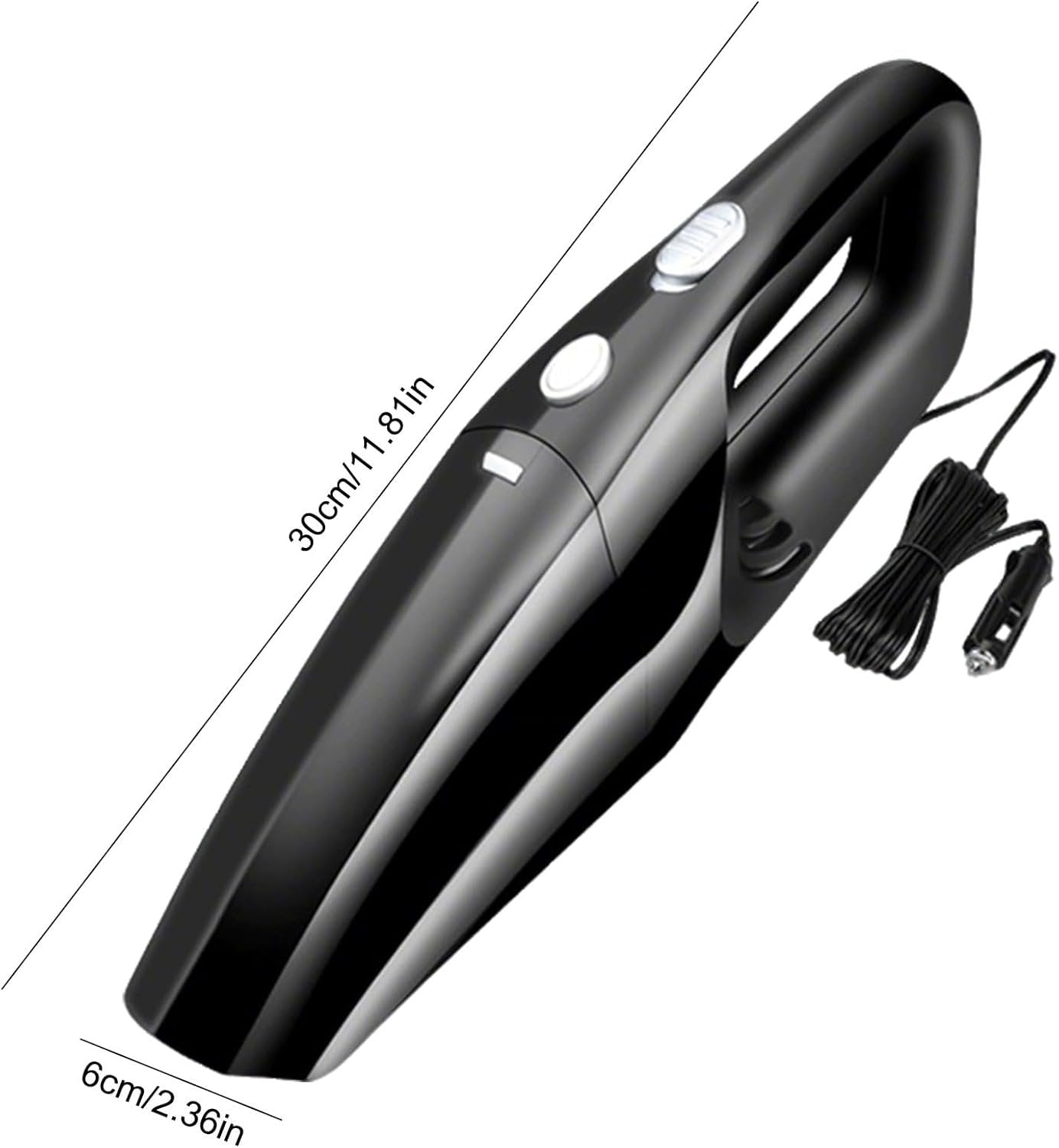 Générique Cordless Handheld Vacuum, Rechargeable Car Set, 11.81 x 3.54 in Automobile Detailing, Portable Air Blower, Compact Desktop Cleaning for Kitchen, Vehicle, Computer, Home Use