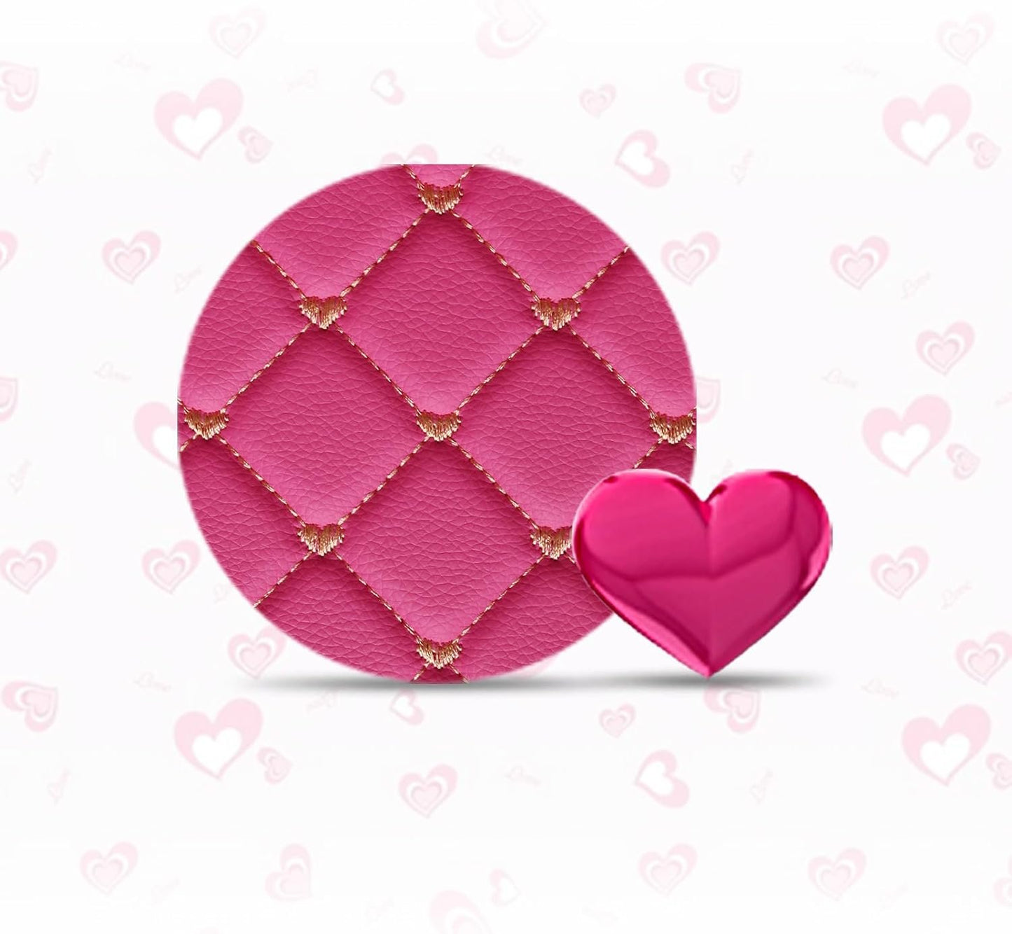 car organizers and storage for SUV,trunk organizer for sedan, leather foldable sleek box with lid,collapsible cargo bins, tool accessories containers,Pink women (17.71 inch)