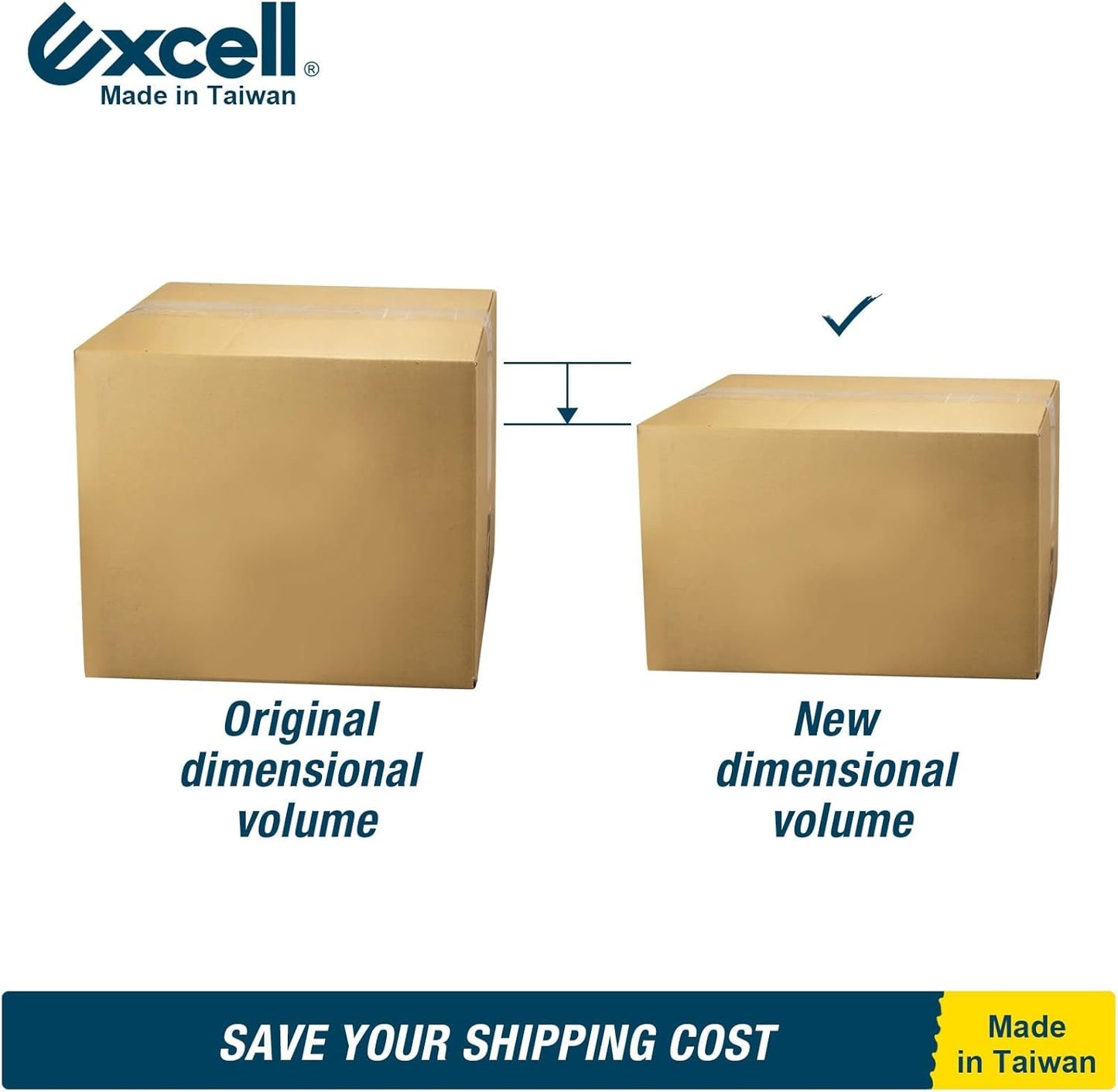 Excell Carton Sizer with Safety Blade Cover to Reduce Boxes Space - Cardboard Box reducer, Box Resizer Tool with Scoring Wheel for Online Seller, Warehouse