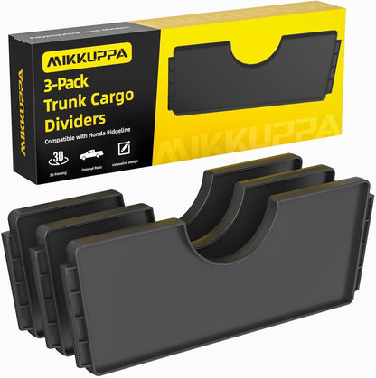 MIKKUPPA Trunk Cargo Dividers - Compatible with 2017-2024 Honda Ridgeline Storage Accessories, Truck Rear Storage Box In-Bed Dividers(3Pcs)