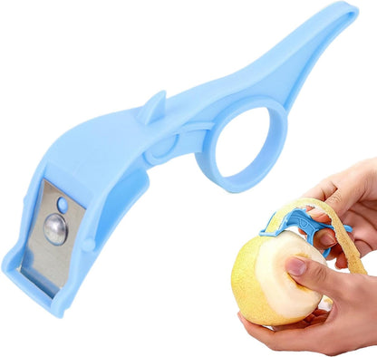 Ergonomic Citrus Peeler with Safety Guard, Multipurpose Fruit & Vegetable Peeling Tool, Non-Slip Handle Kitchen Gadget for Effortless Orange and Lemon Peeling, 4.13x1.3x0.79 Inches