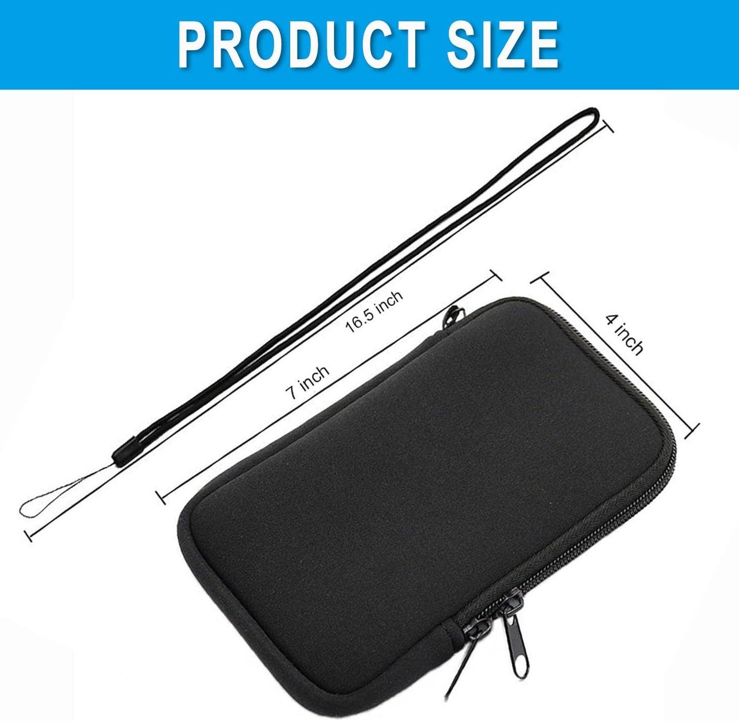 BEANPRECOY Diving Phone Protective Case Beach Phone Case Neoprene Cell Phone Sleeve Phone Sleeve for Running Phone Holder for Neck Cell Phone Pouch Bag for Walking Beach Vacation Portable Necessity